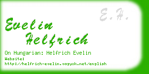 evelin helfrich business card